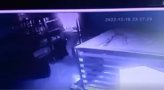 Kafeden 10 bin TL'lik yiyecek çalan 'bastonlu hırsız' kamerada