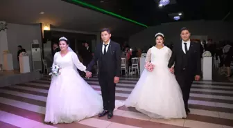 Ordu'da ikiz kardeşler, gönüllerini kaptırdıkları kız kardeşler ile aynı düğün merasiminde evlendi