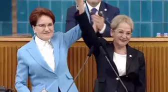 İYİ Parti'ye sürpriz katılım! Eski Devlet Bakanı Melda Bayer'e rozetini bizzat Akşener taktı