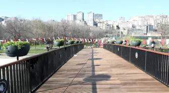 Kağıthane Yeşil Vadi Yaya Köprüsü açıldı