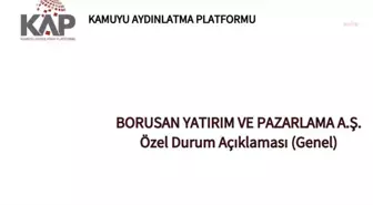Borusan'a Vergi Kanunları Yönünden Sınırlı İnceleme Yapılacak