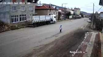 Sahipsiz köpeklerin saldırısıyla yaralanan kadının yaşadıkları güvenlik kamerasında
