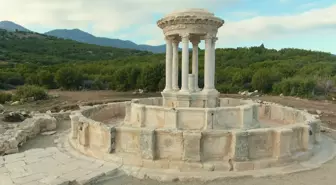 KİBYRA ANTİK KENTİ'NDEKİ YUVARLAK PLANLI ÇEŞME'NİN RESTORASYONU TAMAMLANDI