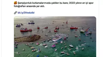 Trabzonspor, AA'nın 'Yılın Fotoğrafları' oylamasındaki şampiyonluk kutlaması fotoğrafını paylaştı