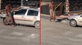 Yer: Ankara! Yarı çıplak Somalili, bıçak sallayıp, bağırarak Kur'an okudu