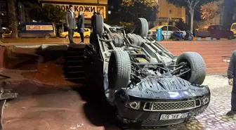 Alanya'da viteste unutulan lüks cip devrildi