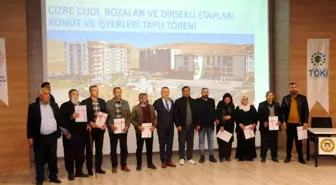 Cizre'de terör mağduru bin 112 kişi tapularına kavuştu