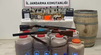 Sahte içki üretilen eve operasyon
