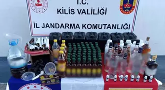 Kilis'te kaçak içki operasyonu