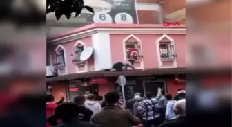 NAZİLLİ'DE RESTORANDAKİ PATLAMADA CAMDAN ÇIKTIĞI ANLAR KAMERADA