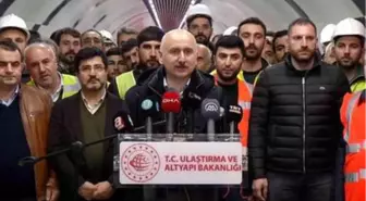Bakan Karaismailoğlu, yeni yıla metro çalışanları ile girdi