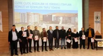 Cizre'de terör mağduru bin 112 kişi tapularına kavuştu