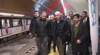 Ulaştırma ve Altyapı Bakanı Adil Karaismailoğlu, Başakşehir-Kayaşehir Metro Hattı çalışanlarını ziyaret etti (3)