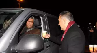Yılbaşı gecesinde sürücülere sıcak çorba