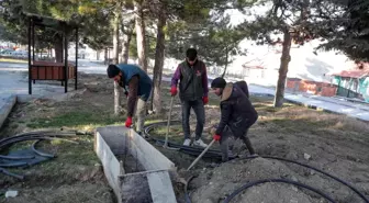 İsmail Hakkı Uzunçarşılı Parkı'nda çevre düzenlemesi ve peyzaj çalışmaları