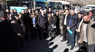 Erzincan'da belediyenin beldelerdeki taşımacılığına hat sahiplerinden tepki
