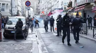 Fransa PKK'yı görmezden gelmeye devam ediyor! Terör örgütü yandaşları Paris'te Türkiye aleyhinde sloganlar attı