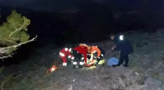 Eski başkanın akrabası Babadağ eteklerindeki uçurumda yaralı olarak bulundu