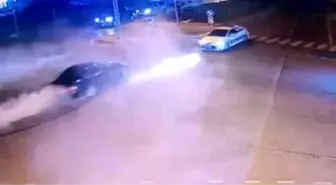 Polisin önünde drift atan trafik magandası tutuklandı