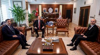 Bakan Bilgin, Türkiye Kamu-Sen ve Türk Eğitim-Sen genel başkanlarını kabul etti