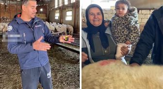 Türkiye'nin en büyük koyunu! Metreyi alıp boyunu ölçtü, gördüğü rakama kendisi bile inanamadı