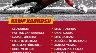 Galatasaray'da kamp kadrosu açıklandı: 8 eksik