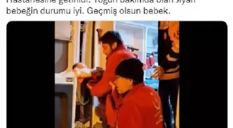 Jiyan bebek uçak ambulansla Ankara'ya getirildi