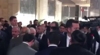 Cumhurbaşkanı Erdoğan AK Parti Genel Başkanvekili Binali Yıldırım ile TBMM'ye geldi