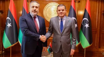 MİT Başkanı Fidan Trablus'ta Libya Başbakanı Dibeybe ile görüştü