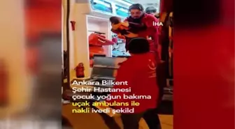 Uçak ambulansla Mardin'den Ankara'ya sevk edilen Jiyan bebeğin durumu iyi