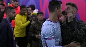 Ronaldo'nun kulağına söylediklerinden sonra Ramos'un gözleri fal taşı gibi açıldı! Hemen harekete geçti