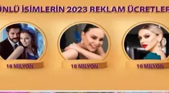 ÜNLÜ İSİMLERİN 2023 REKLEM ÜCRETLERİ BELLİ OLDU!.. ZİRVEDE KİM VAR?..