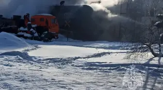 Rusya'da demiryolu tanklarında yangın