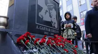 DİYARBAKIR - Şehit edilen Gaffar Okkan ve 5 polis memuru törenle anıldı (1)