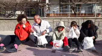 Meram Belediye Başkanı Mustafa Kavuş, çocuklarla 'şivlilik' topladı
