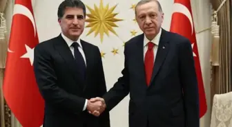 Cumhurbaşkanı Erdoğan, Irak Kürt Bölgesel Yönetimi Başkanı Barzani'yi kabul etti
