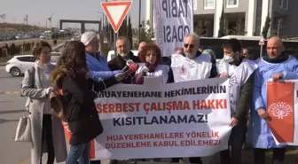 Muayenehane Hekimleri, Serbest Çalışma Haklarını Kısıtlayan Yönetmelikleri Sağlık Bakanlığı Önünde Protesto Etti: 'Medipol Yönetmeliği Geri Çekilene...