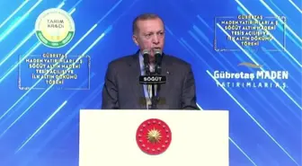 Cumhurbaşkanı Erdoğan: 'Madencilik sektörümüzün gayri safi yurt içi hasılaya katkısını son 14 yılda 11 milyar liradan 93 milyar liraya çıkardık'