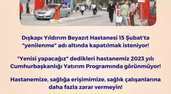 Hastanemi Açın Platformu, Sami Ulus Çocuk ve Kadın Doğum Hastanesi'nin Kapatılmaması İçin 1 Şubat'ta Eylem Yapacak