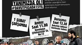 Aym'nin Bozma Kararının Ardından Yeniden Başlayan Davutpaşa Davası'na Yarın Devam Edilecek... Aileler Patlamanın Olduğu Yerde Yakınlarını Anacak