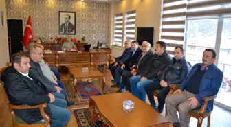 Başkan Çaylı ve MHP teşkilatından Kaymakam Güneş'e hayırlı olsun ziyareti