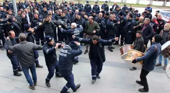 Amasya Belediyesi'nde işçiler rekor maaş zammını davul-zurnayla kutladı