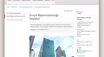İsviçre'nin İstanbul Başkonsolosluğu 'Güvenlik' Sebebiyle Kapatıldı