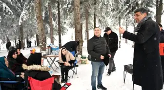 Kartepe'de karın tadını çıkardılar