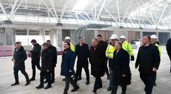 AK Parti'li Özhaseki, Kayseri'de yapımı süren yeni terminal binasını inceledi