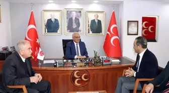 DAİMFED Genel Başkanı Karslıoğlu, MHP İl Başkanı Kanlı'yla inşaat sektörünün sorunlarını konuştu