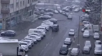 Konya'da kar yağışı yeniden başladı