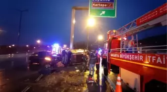 Deprem bölgesine giderken kazada yaralandılar