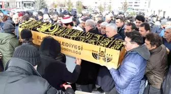 Eşi ve çocuğu kurtuldu fakat o kurtulamadı, Elazığ'da son yolculuğuna uğurlandı