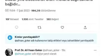 Profesörün 'Deprem öldürmez' paylaşımına idari soruşturma /FOTOĞRAF DÜZELTME İLE YENİDEN